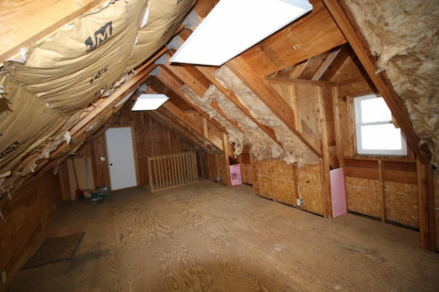 view of attic