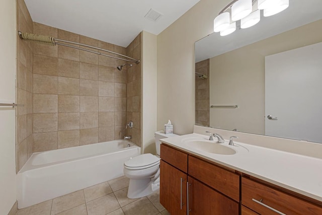 929 Portland Ave Unit 406, Minneapolis, MN 55404 - full bath with tile patterned flooring, toilet, vanity, and washtub / shower combination