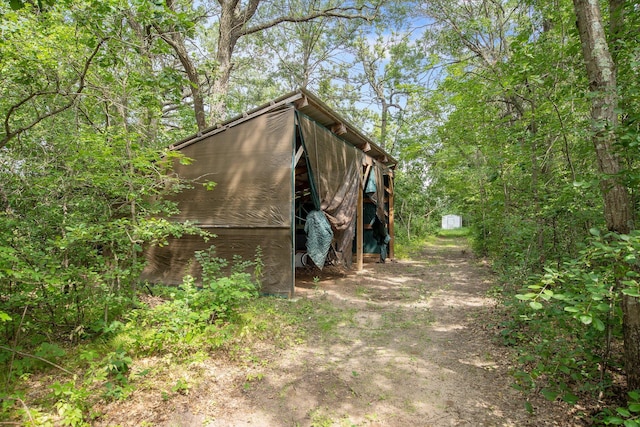 view of horse barn