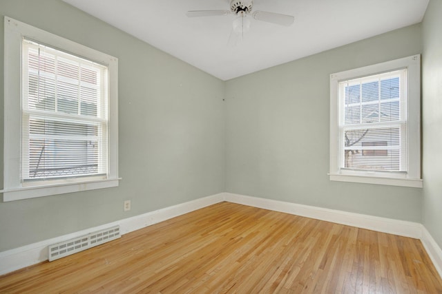 5421 30th Ave S, Minneapolis, MN 55417 - empty room featuring ceiling fan and light hardwood / wood-style floors