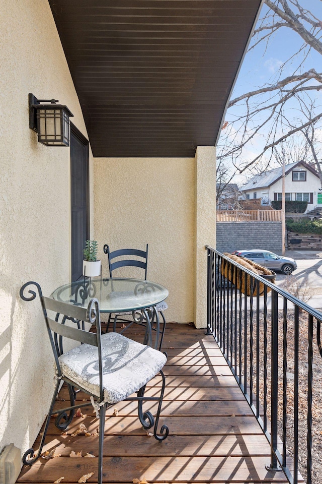 view of balcony