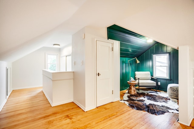 4415 Snelling Ave, Minneapolis, MN 55406 - additional living space featuring lofted ceiling and hardwood / wood-style floors