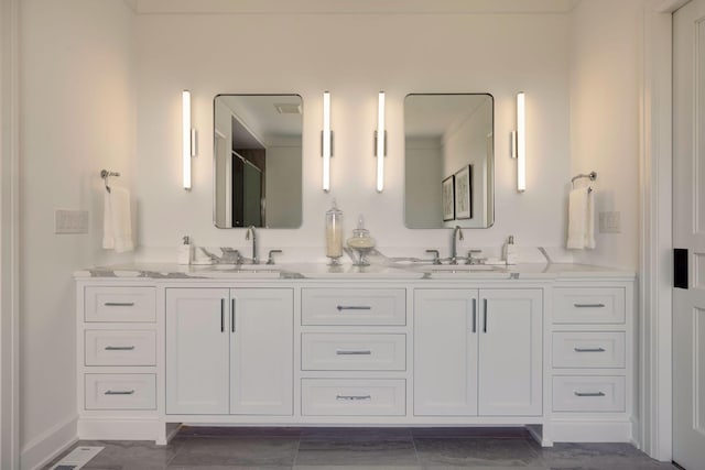 bathroom featuring vanity