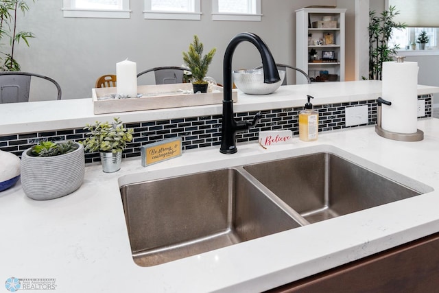 interior details with sink