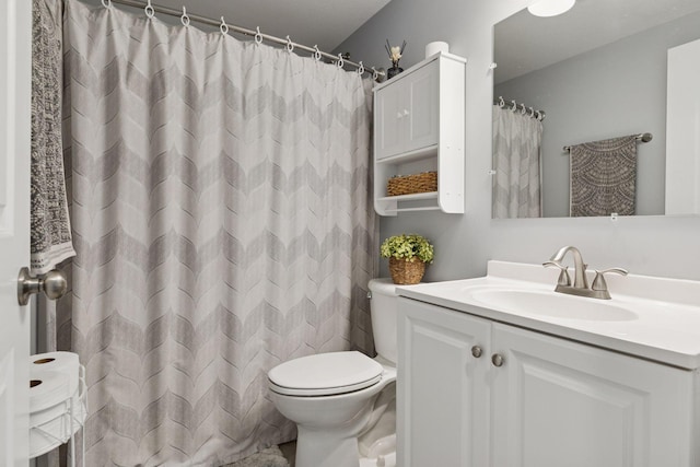 1524 Mulberry St, Taylors Falls, MN 55084 - full bath with toilet, vanity, and a shower with shower curtain