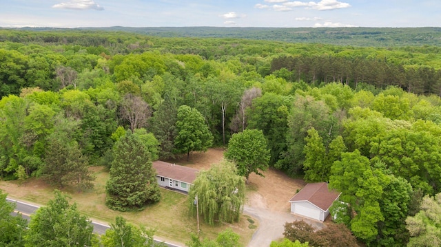 1524 Mulberry St, Taylors Falls, MN 55084 - view from above of property featuring a heavily wooded area