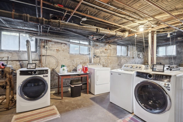 laundry area with washer and dryer