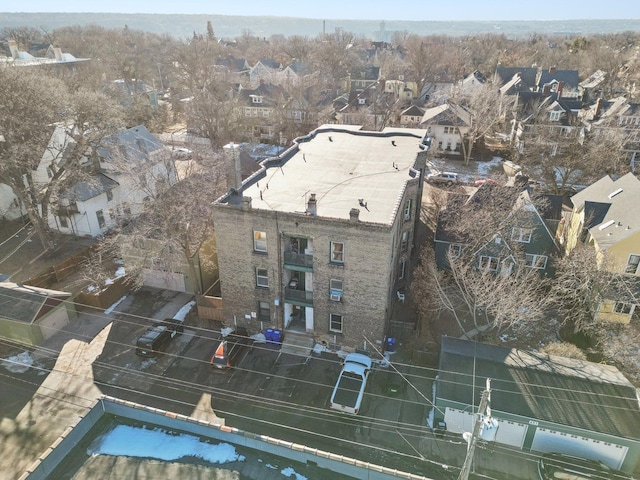 birds eye view of property featuring a residential view