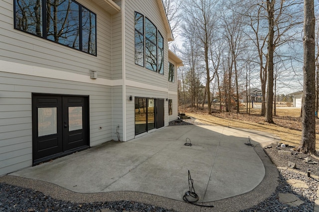 exterior space with french doors