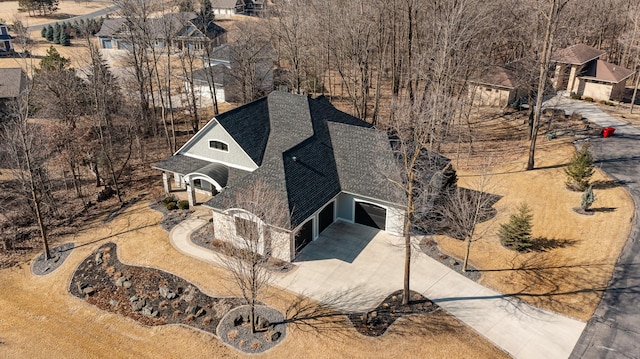 birds eye view of property