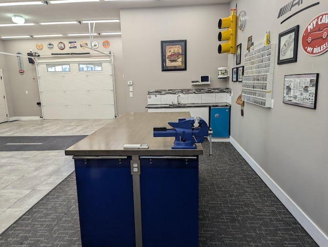 interior space with baseboards