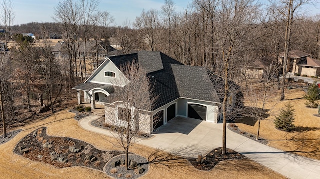 view of subject property