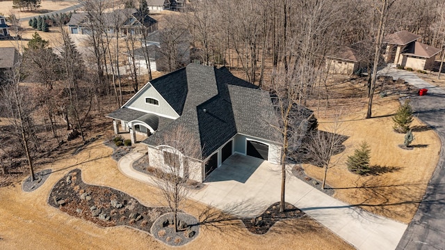 aerial view of property and surrounding area