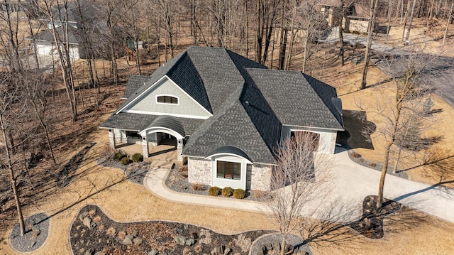view of subject property