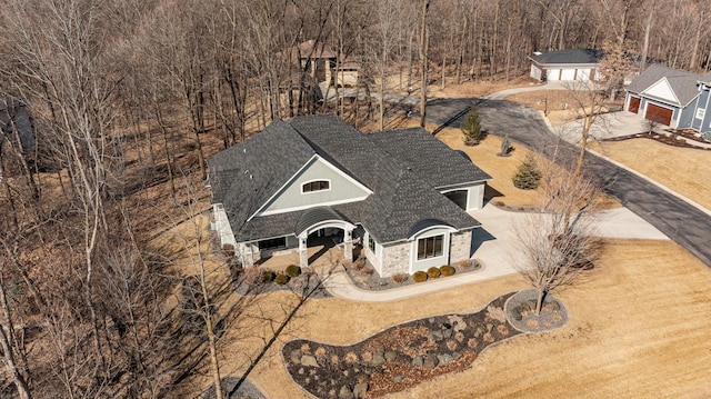 view of subject property