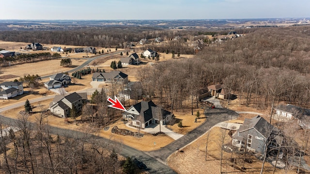 view of property location featuring nearby suburban area