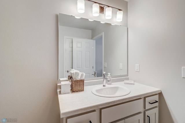 bathroom featuring vanity