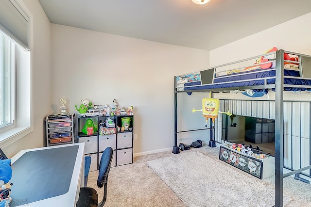 bedroom with carpet flooring