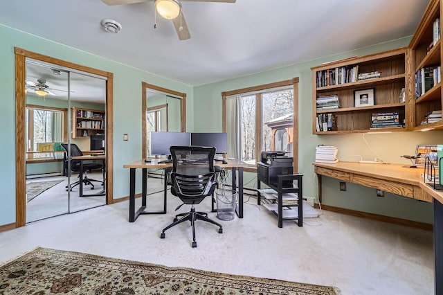 10740 230th St N, Scandia, MN 55073 - carpeted office space with a ceiling fan