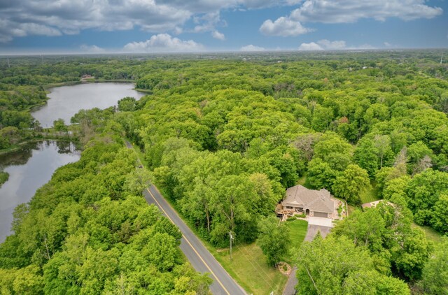 10740 230th St N, Scandia, MN 55073 - aerial view of a heavily wooded area and a nearby body of water