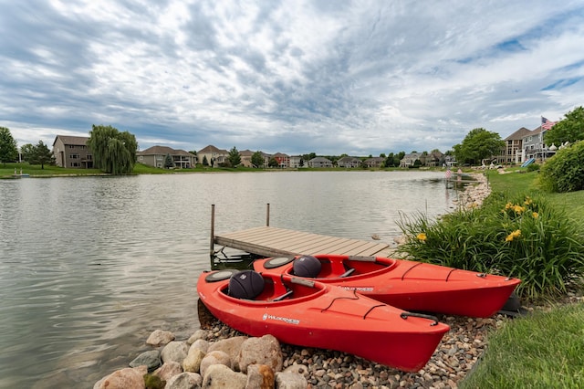 3942 Autumn Lake Ct SW, Rochester, MN 55902 - dock area featuring a water view and a residential view