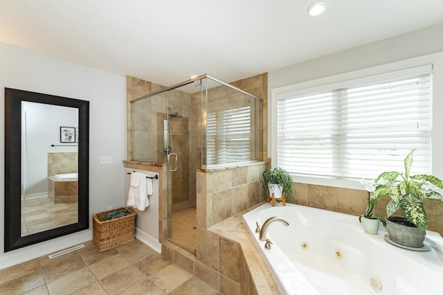 3942 Autumn Lake Ct SW, Rochester, MN 55902 - bathroom with a shower stall and a jetted tub