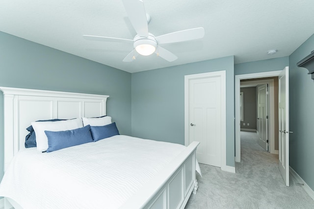 3942 Autumn Lake Ct SW, Rochester, MN 55902 - bedroom with light colored carpet and ceiling fan