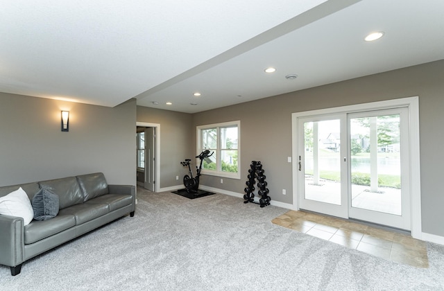 3942 Autumn Lake Ct SW, Rochester, MN 55902 - carpeted living room with recessed lighting