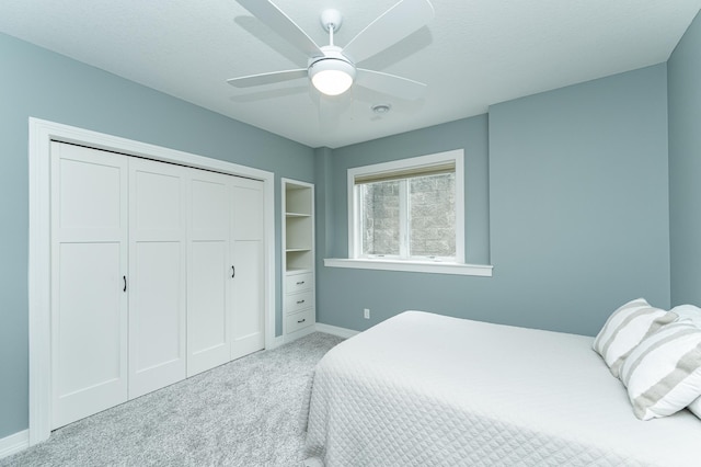 3942 Autumn Lake Ct SW, Rochester, MN 55902 - carpeted bedroom featuring a closet and a ceiling fan