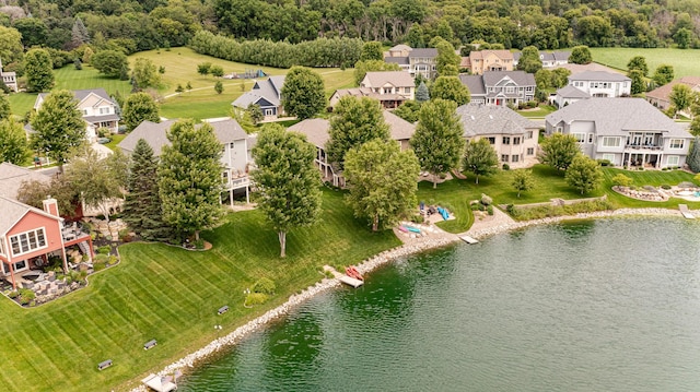 3942 Autumn Lake Ct SW, Rochester, MN 55902 - aerial view of residential area featuring a large body of water