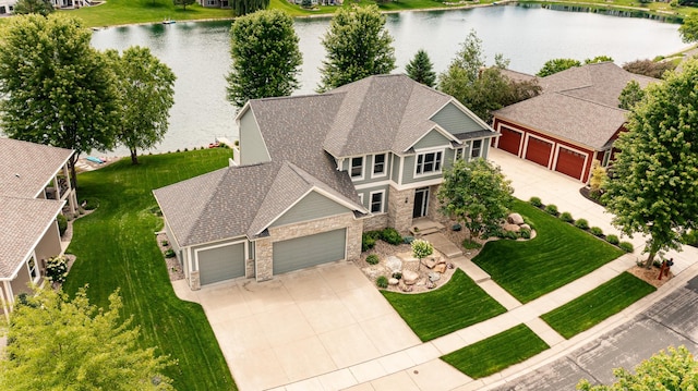 3942 Autumn Lake Ct SW, Rochester, MN 55902 - view from above of property with a nearby body of water