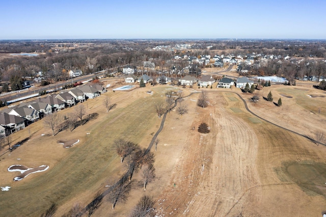 bird's eye view featuring a residential view