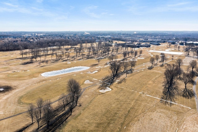 bird's eye view with a rural view