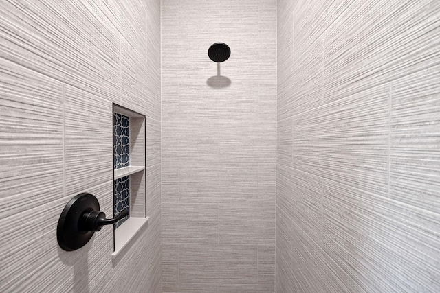 room details with tiled shower