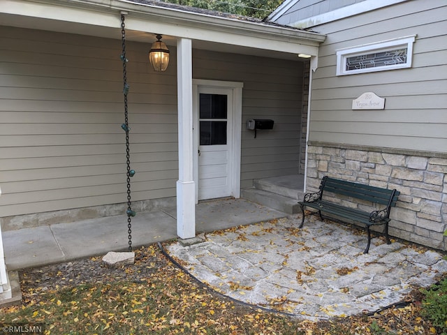 3501 Virginia Ave S, Saint Louis Park, MN 55426 - doorway to property featuring stone siding