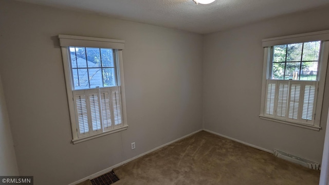 3501 Virginia Ave S, Saint Louis Park, MN 55426 - carpeted empty room with plenty of natural light, baseboards, and a textured ceiling