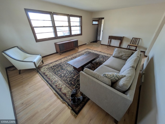 3501 Virginia Ave S, Saint Louis Park, MN 55426 - living room featuring radiator heating unit and light wood-style floors