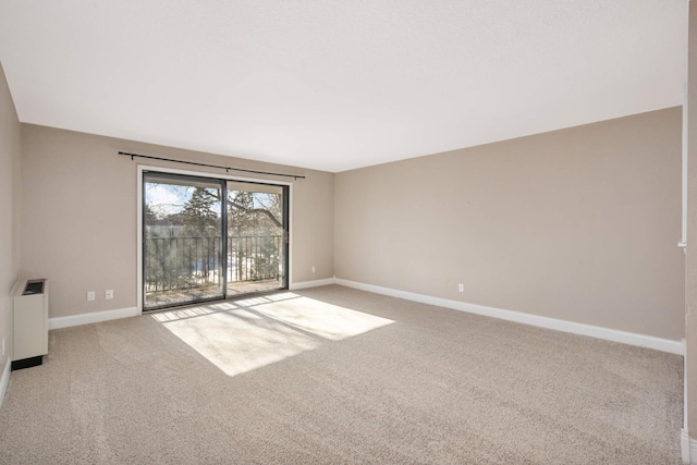 view of carpeted empty room