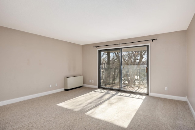 view of carpeted empty room