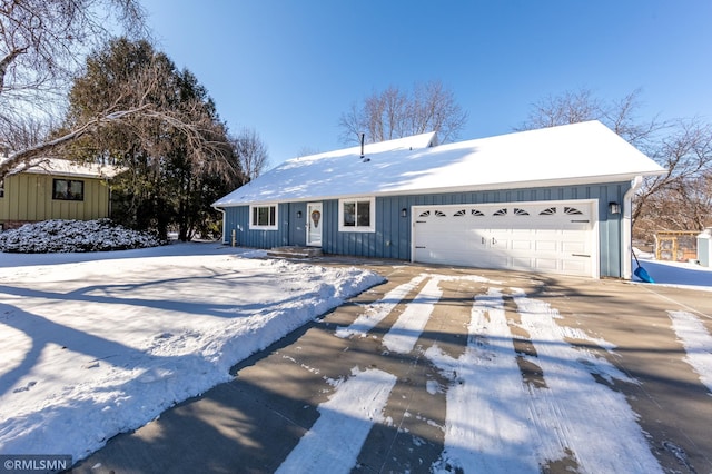 ranch-style house with a garage