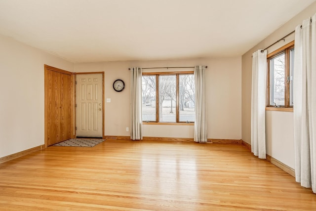 interior space featuring light wood-type flooring