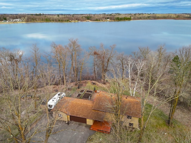 1944 Island View Dr NE, Bemidji, MN 56601 - birds eye view of property featuring a water view