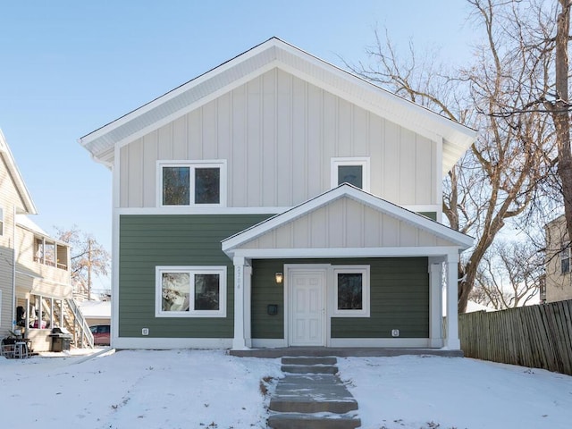 view of front of home