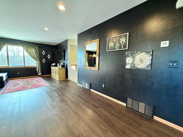 interior space featuring wood-type flooring