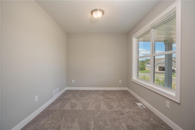 spare room with carpet flooring