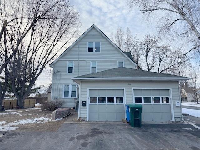 exterior space featuring a garage