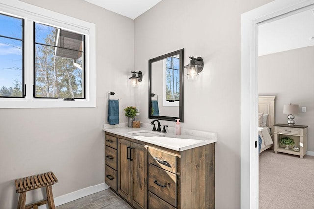 bathroom with vanity