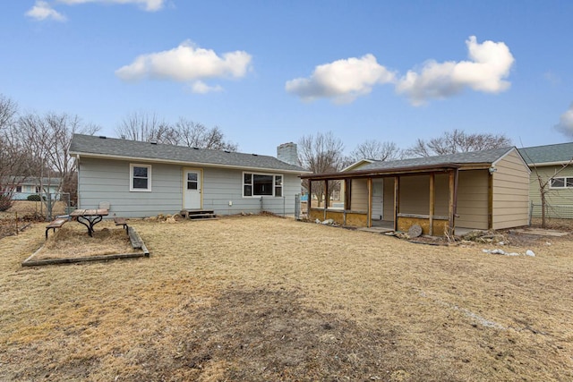 view of rear view of property