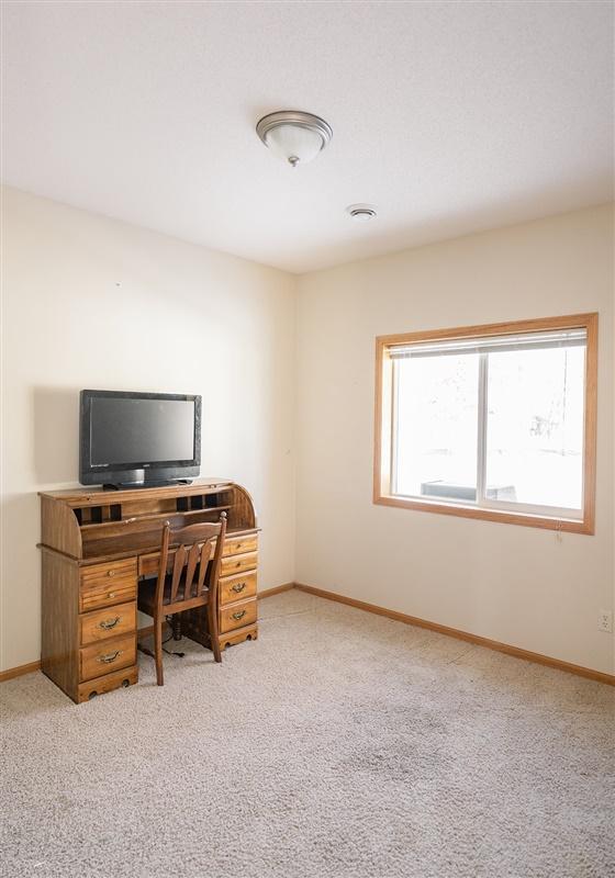 view of carpeted office