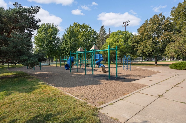 view of play area